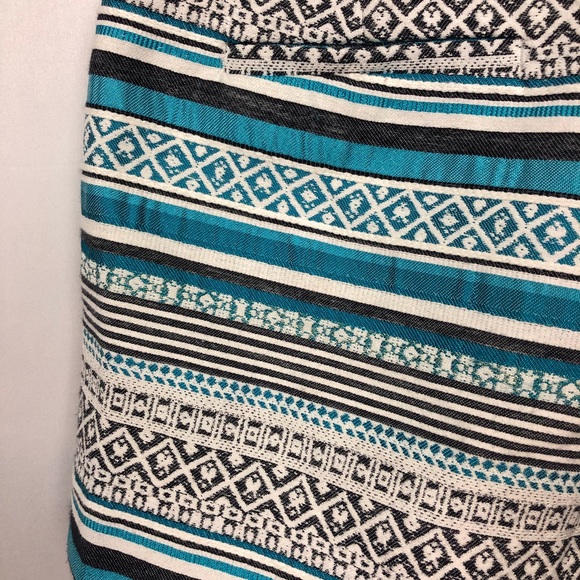 LOFT The Riviera short aqua/white pockets 4 - Picture 5 of 6